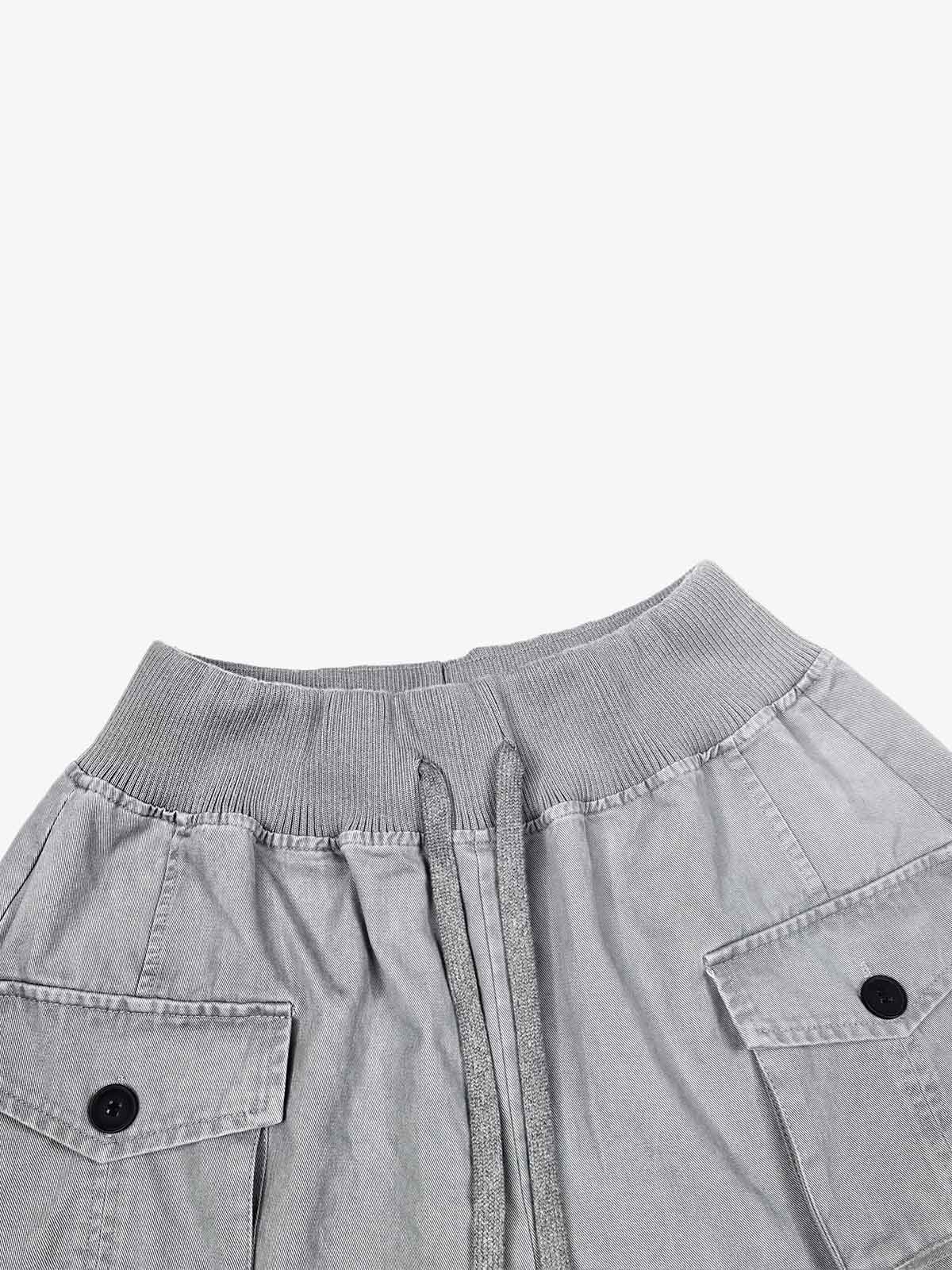 Multi-Pocket Drawstring Cargo Pants