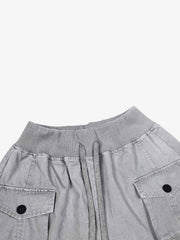 Multi-Pocket Drawstring Cargo Pants