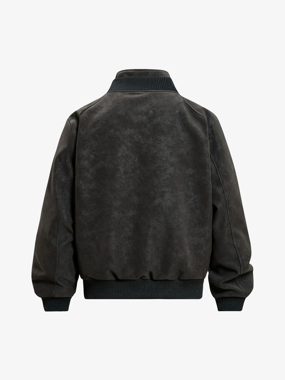 Zipper-Detail Structured Biker Jacket