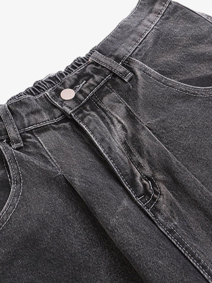 Stylish Star-Printed Denim Shorts for Summer Casual Wear 