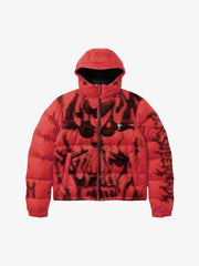 X-Ray Skeleton Graphic Hooded Padded Coat