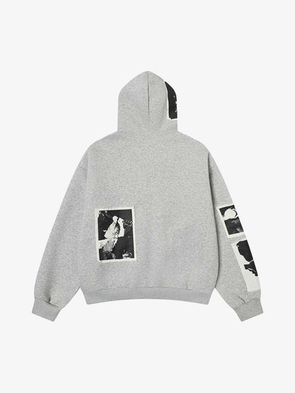 Stylish Graphic Hoodie with Unique Horse Print Design for Casual Wear 