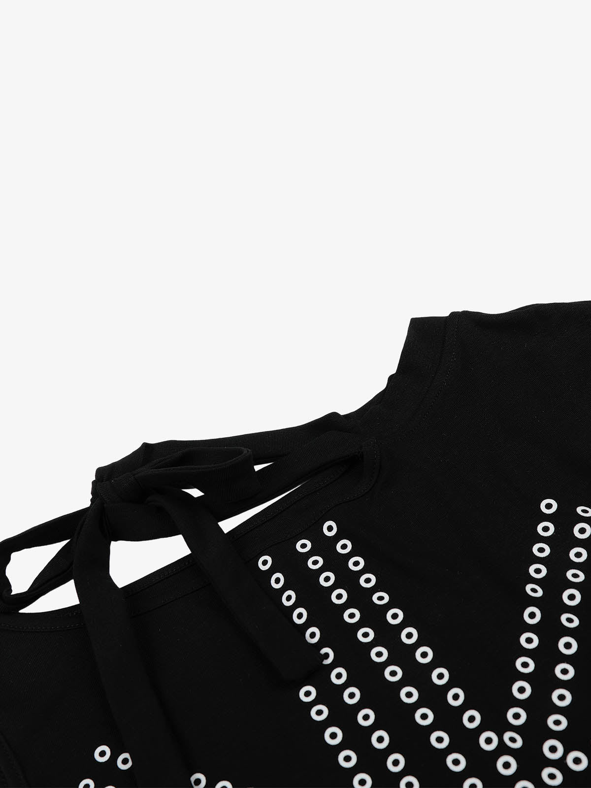 Flag Graphic Off-Shoulder T-Shirt