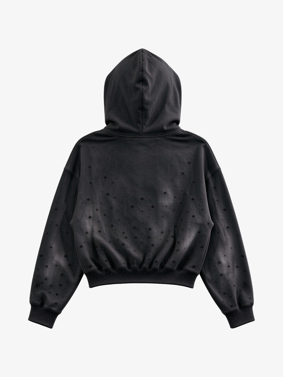 Photo Collage Graphic Zip Hoodie & Wide-Leg Sweatpants Set