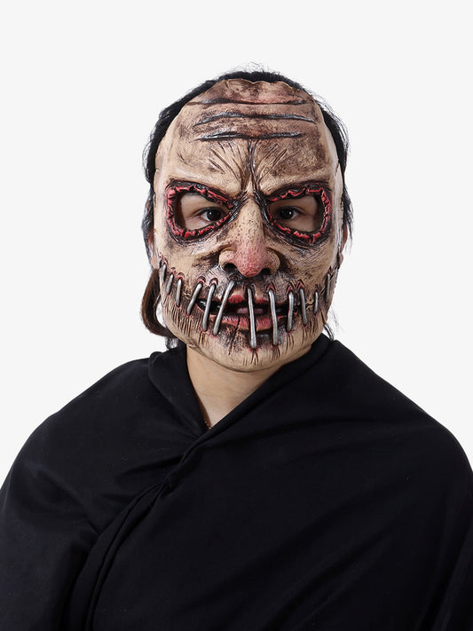 Halloween Zombie Mask with Scary Teeth and Bloody Eyes for Costume Parties 