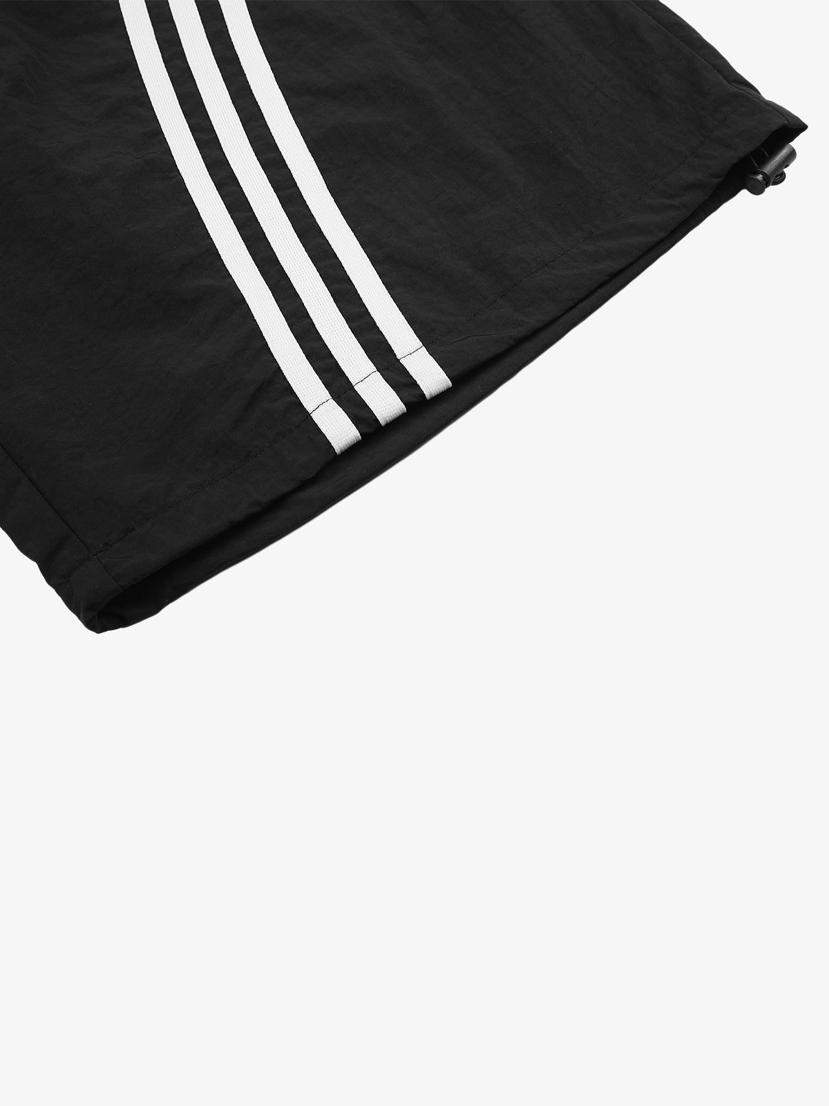 Diagonal Patchwork Drawstring Shorts