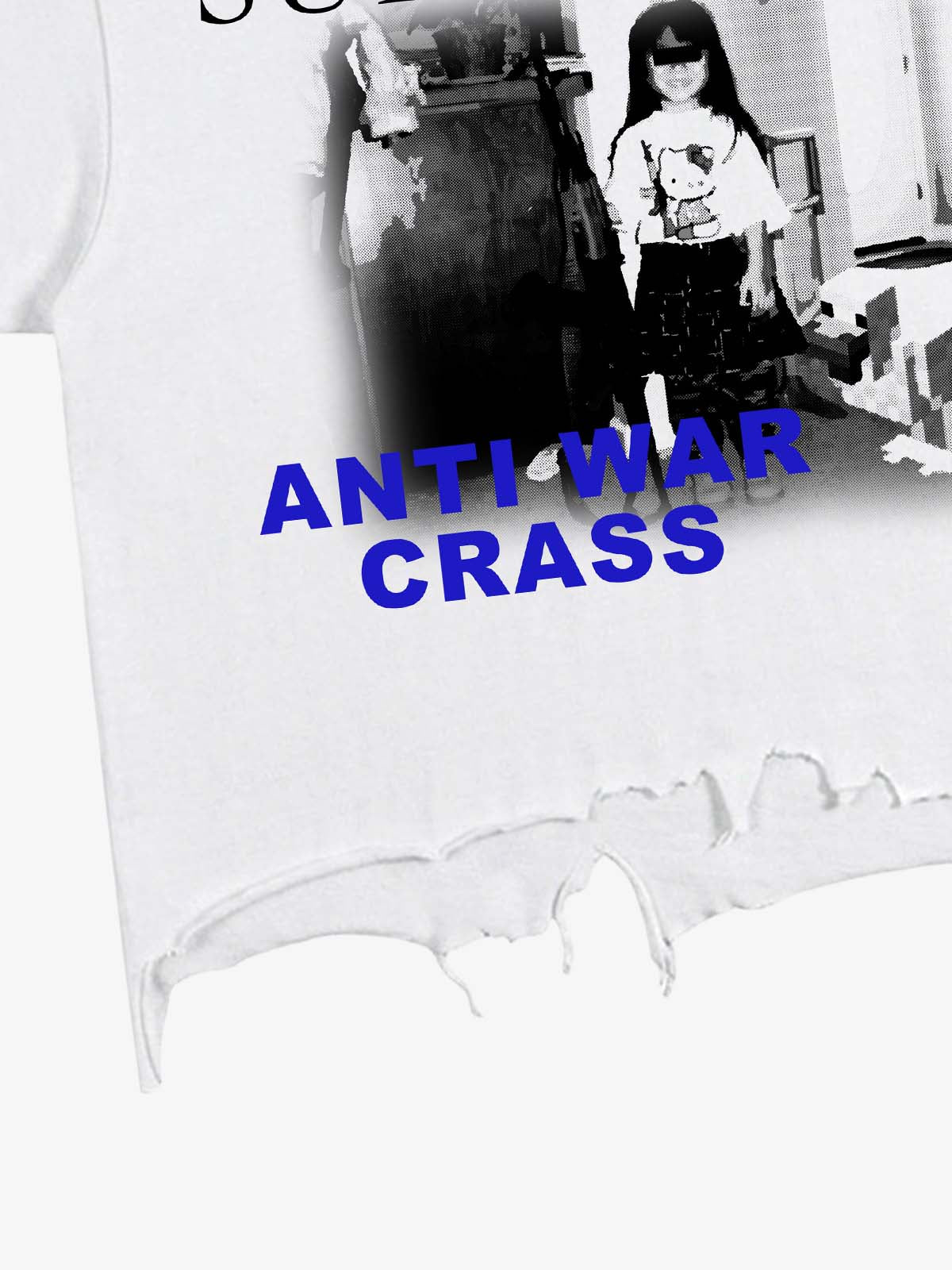 Anti-War Graphic Brushed Tee