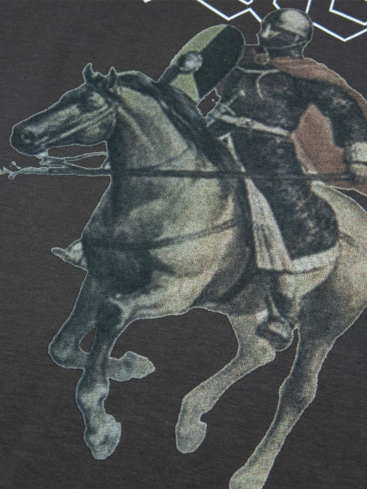 Retro Oil Painting Print T-shirt