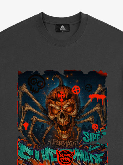 Bloody Dark Skull Spider T-shirt 