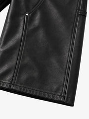 Leather Knee Detail Cargo Pants