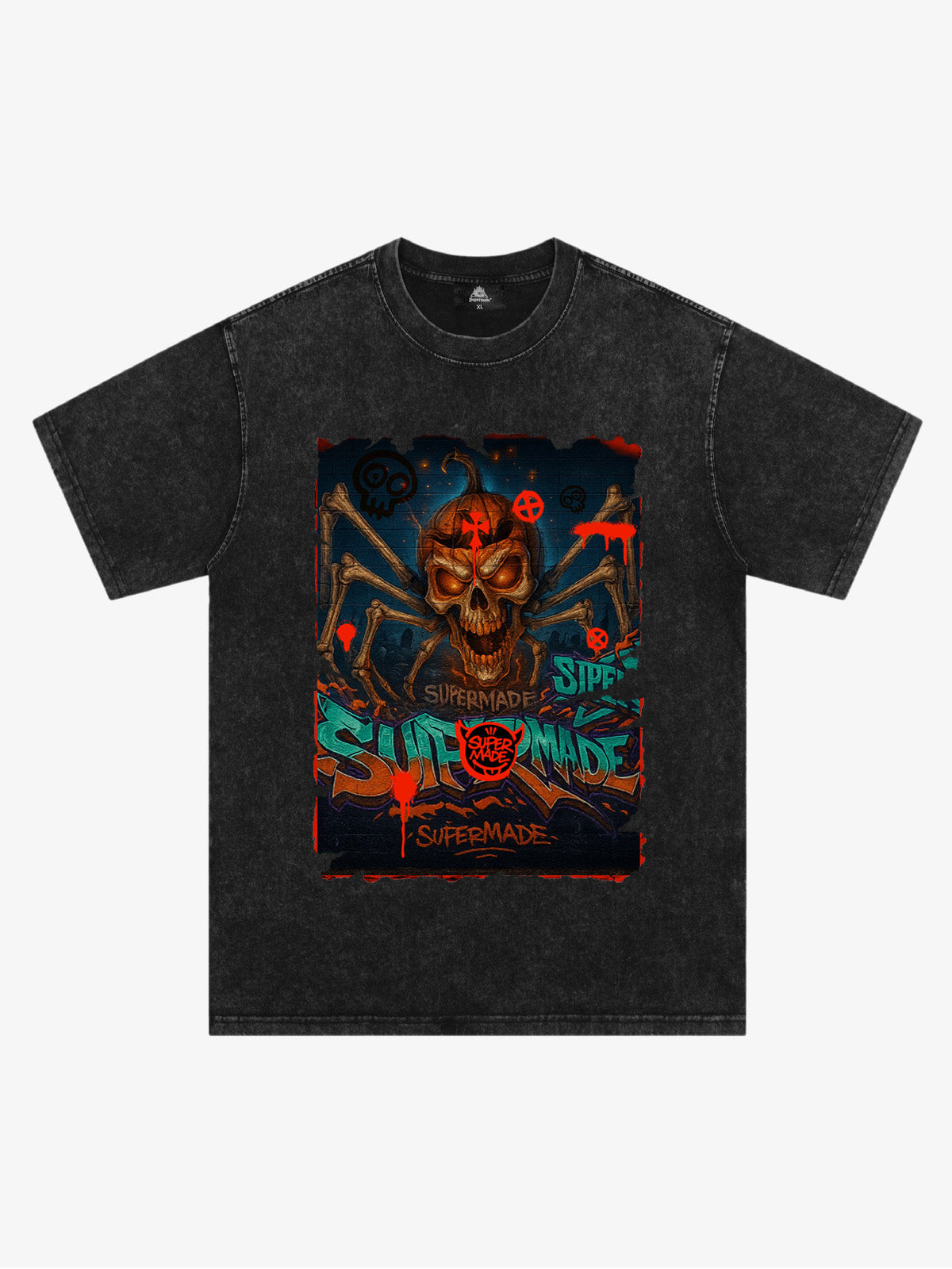 Bloody Dark Skull Spider T-shirt 