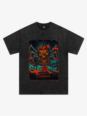 Bloody Dark Skull Spider T-shirt 