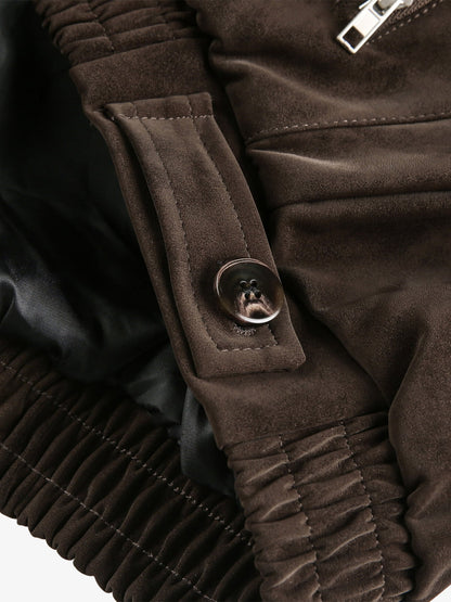 Stylish Unisex Bomber Jacket with Unique Zipper Design for Modern Fashionistas 