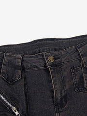 Multi-Pocket Low Rise Bootcut Jeans