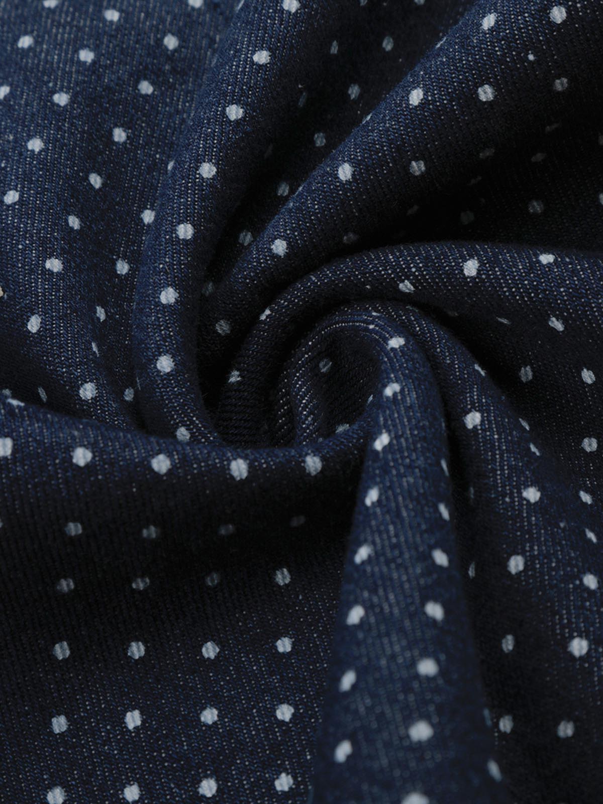 Jeans mit Sternenstickerei und Polka-Dots