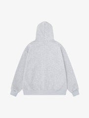 Napoleon Cord Embroidery Polka Dot Zip-Up Hoodie