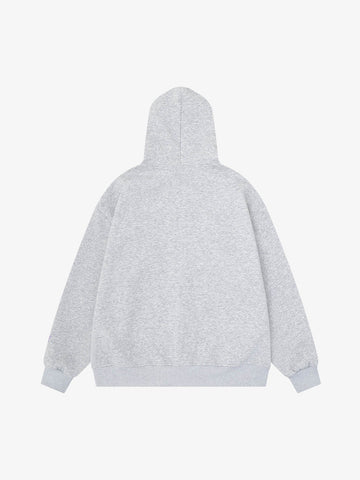 Napoleon Cord Embroidery Polka Dot Zip-Up Hoodie