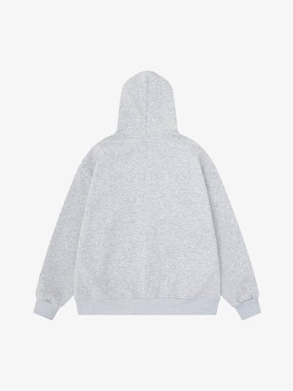 Napoleon Cord Embroidery Polka Dot Zip-Up Hoodie