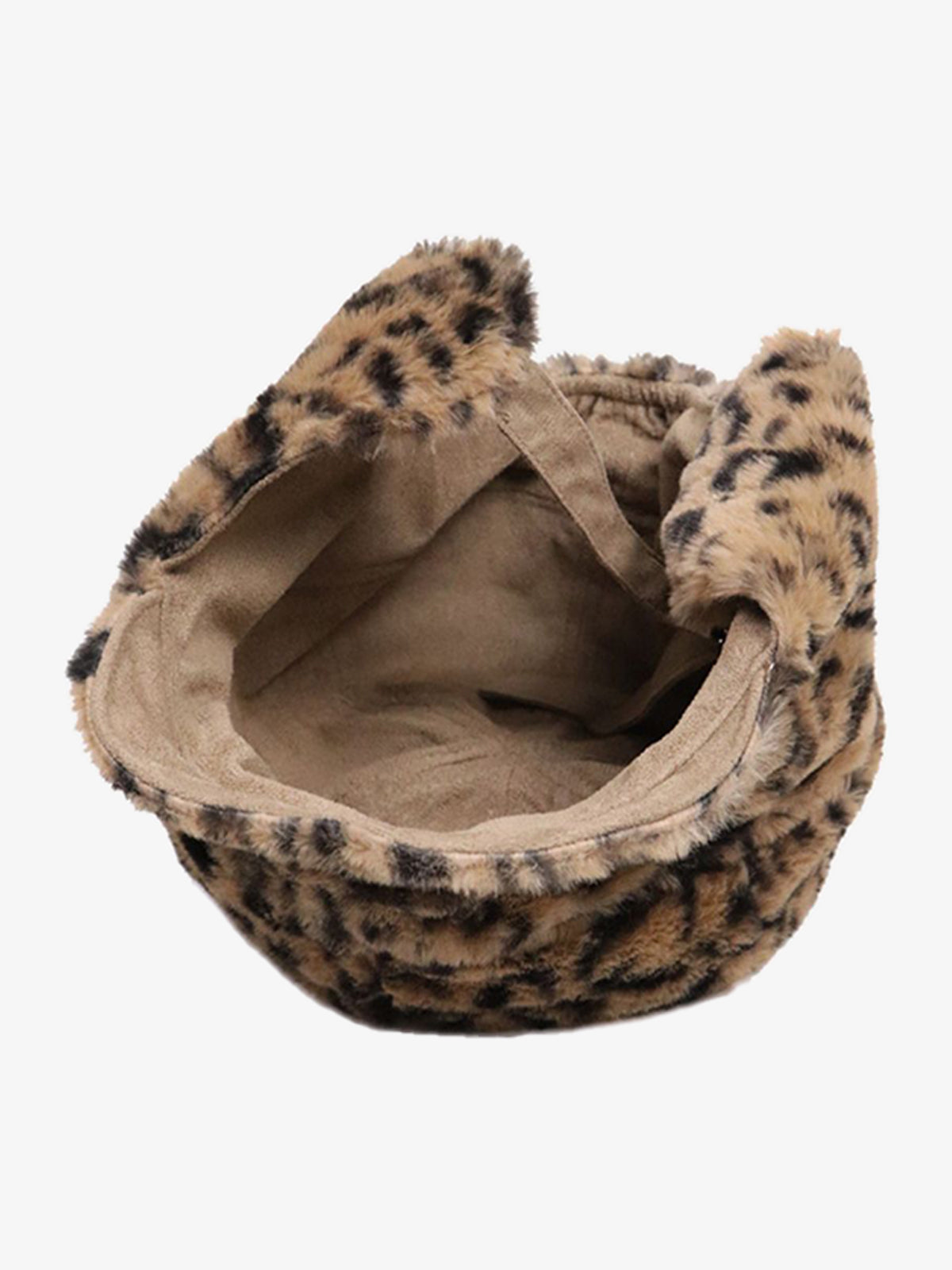 Retro Leopard Plush Earmuff Winter Hat 