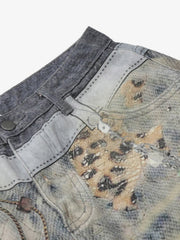 Culottes vaqueros con cadena de cuentas