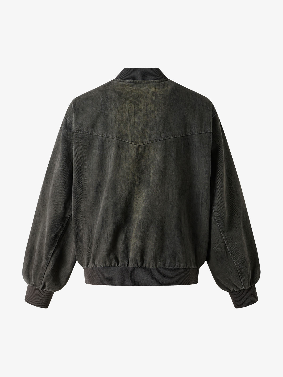 Leopard Distressed Bomber Jacket