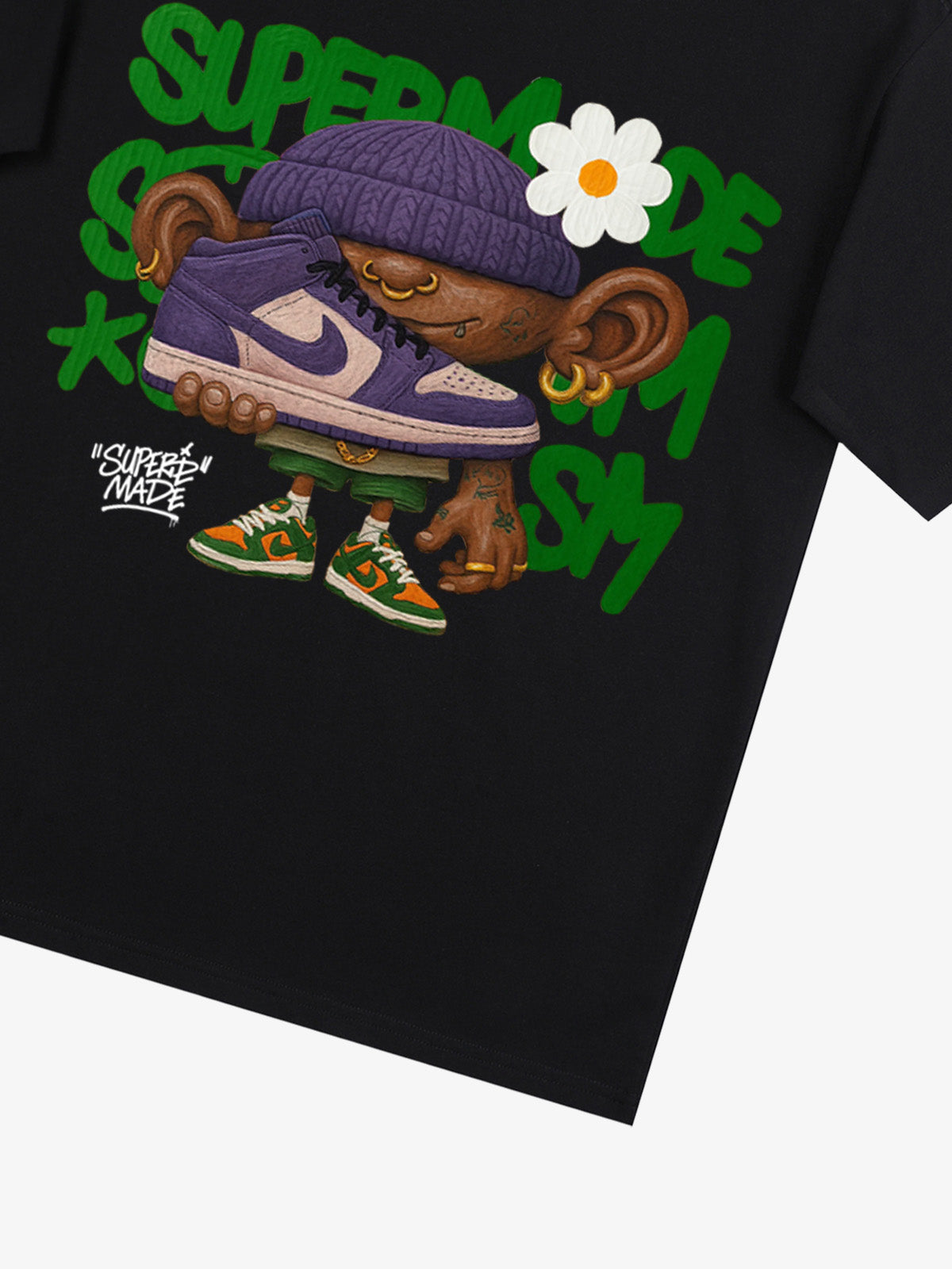 Thesupermade Cartoon Graffiti Sneaker Lovers T-shirt 