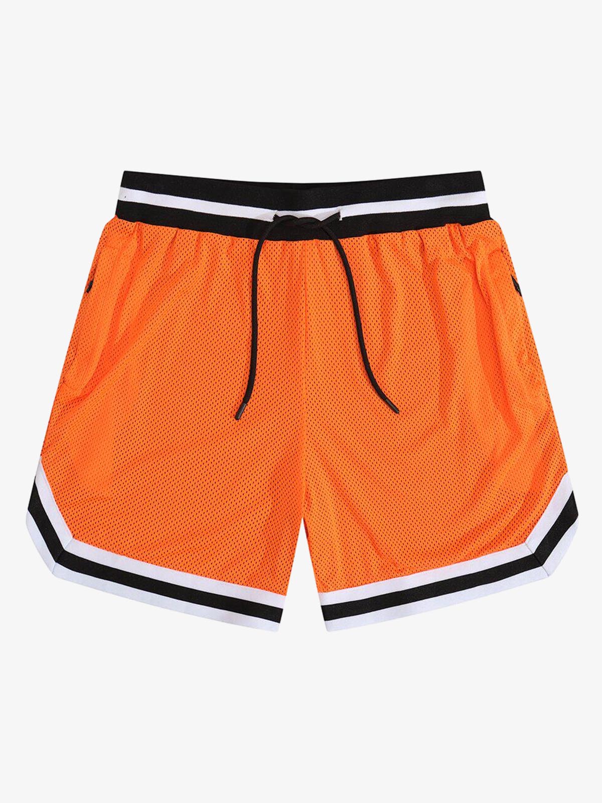 Retro-Basketballshorts aus Mesh mit Kordelzug