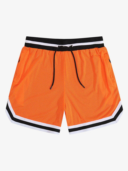 Retro-Basketballshorts aus Mesh mit Kordelzug