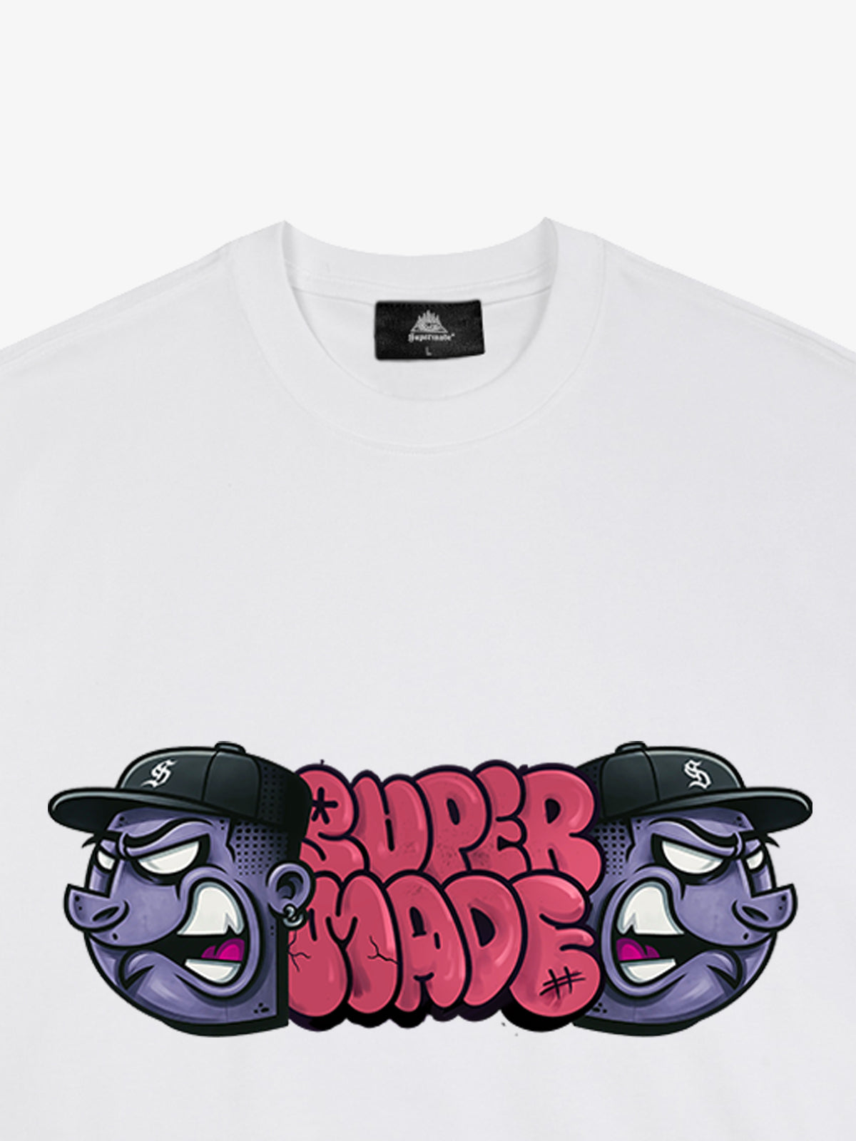 Supermade Graffiti Head Stylish Graphic T-Shirt 