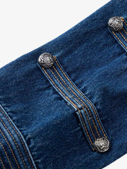 Structured Napoleonic Denim Jacket