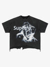Blurred Phantom Graphic Brushed Distressed Tee