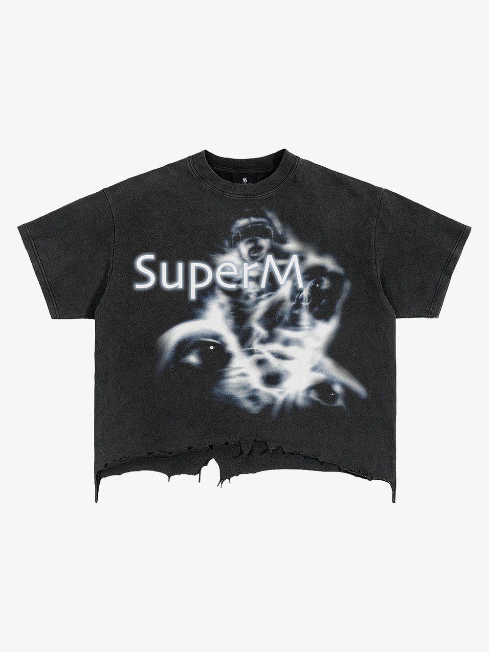 Blurred Phantom Graphic Brushed Distressed Tee