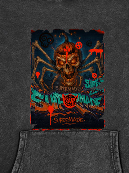 Bloody Dark Skull Spider Hoodie 
