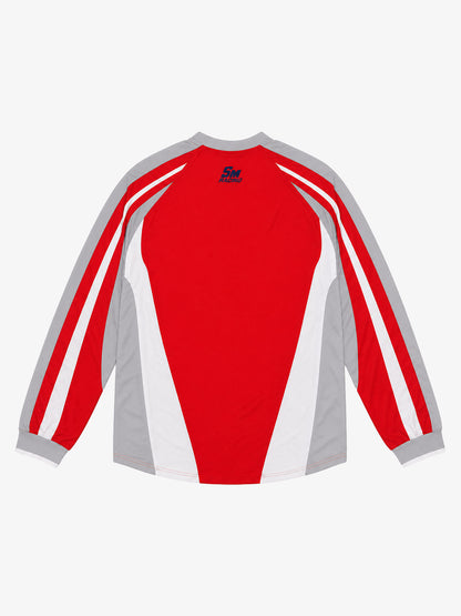 Racing Graphic Color Block Long Sleeve Tee