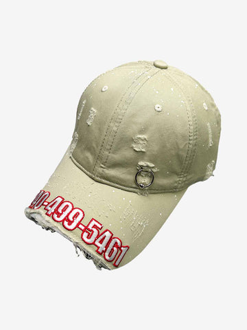 Numeric Embroidered Baseball Cap