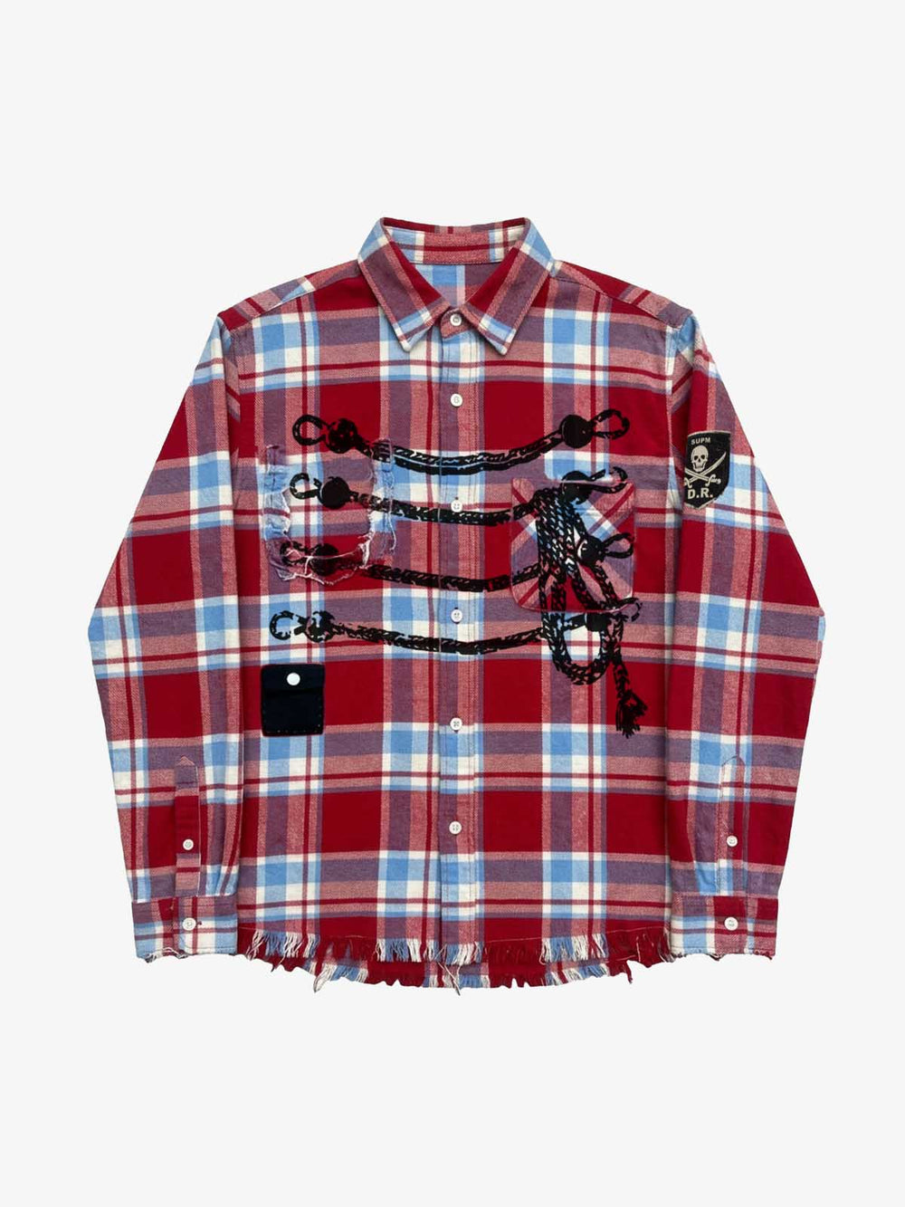 Napoleon Plaid Flannel Shirt; Red / S, Red / M, Red / L, Red / XL, Red / 2XL
