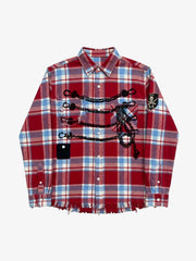Napoleon Plaid Flannel Shirt; Red / S, Red / M, Red / L, Red / XL, Red / 2XL