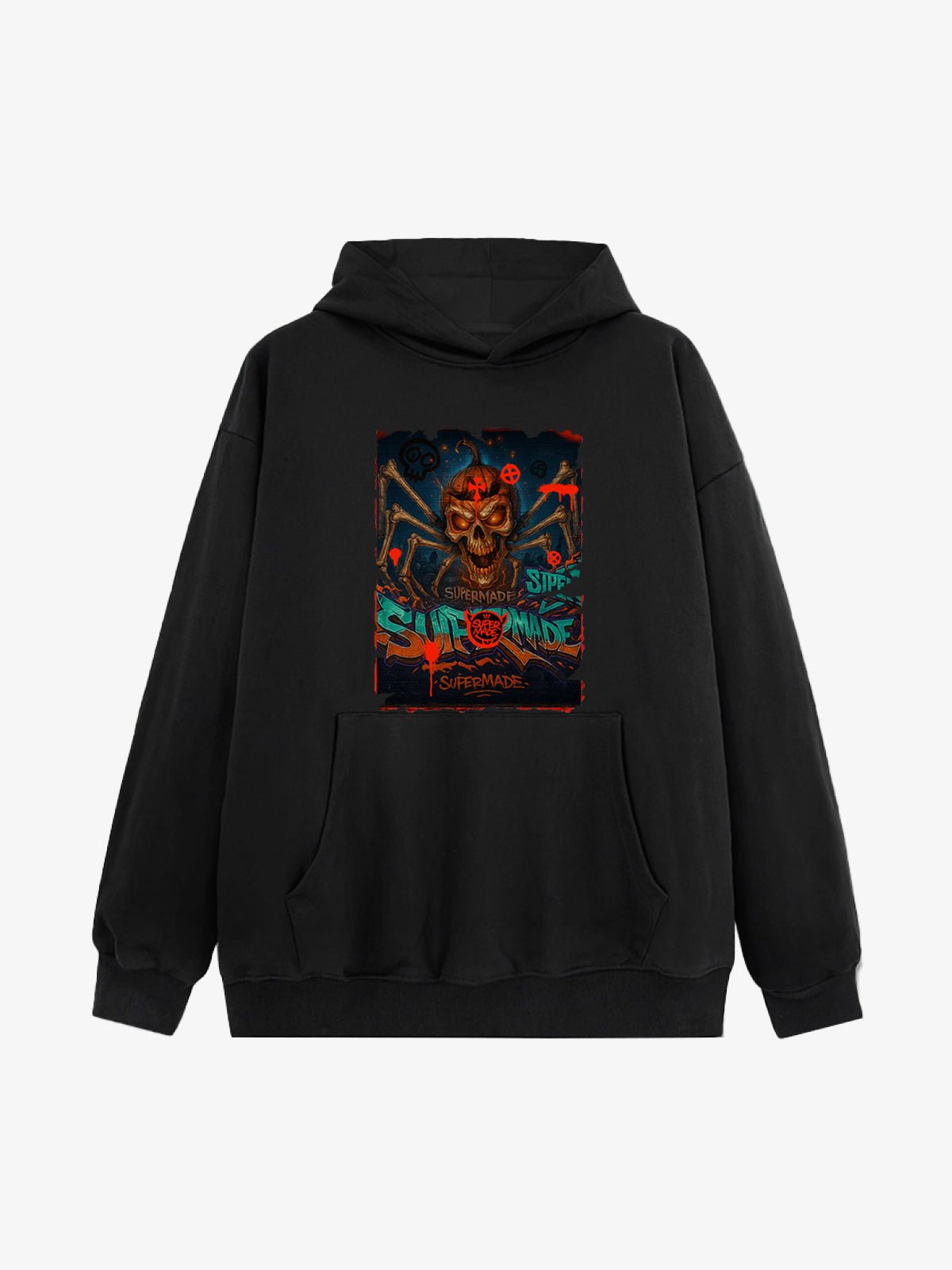 Bloody Dark Skull Spider Hoodie 