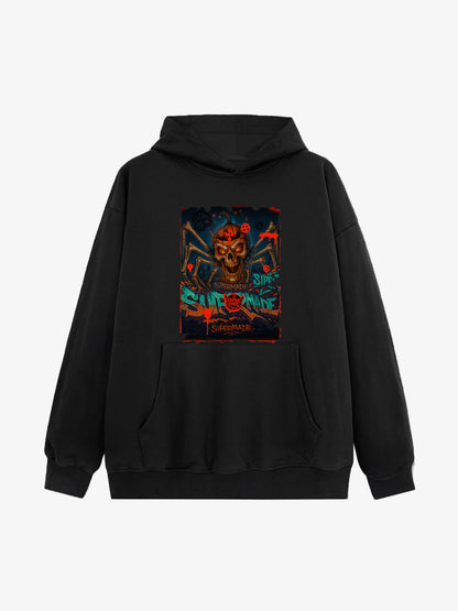 Bloody Dark Skull Spider Hoodie 
