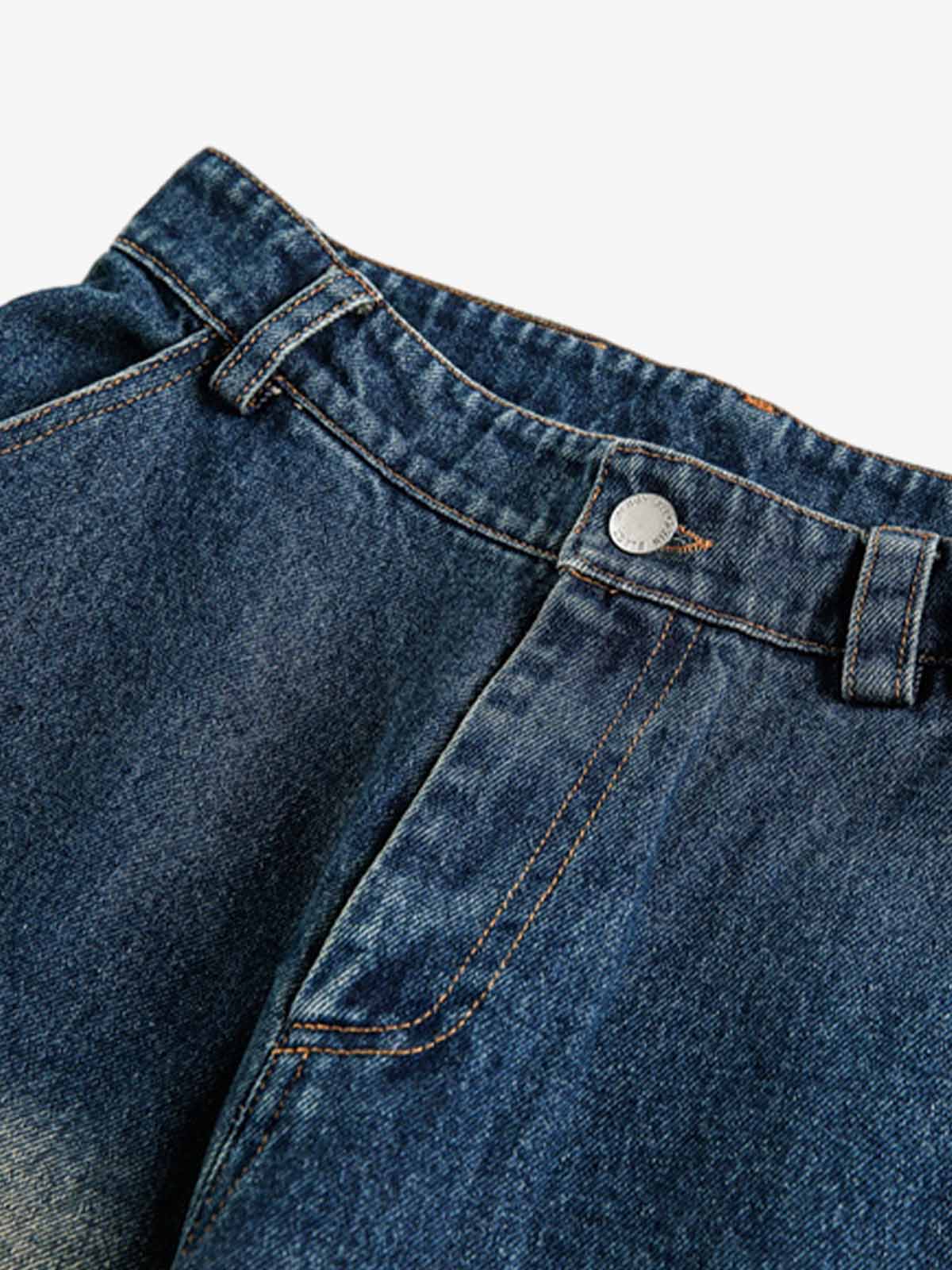 Gradient Wash Wide-Leg Jeans for Women - Stylish and Comfortable Denim Trousers 