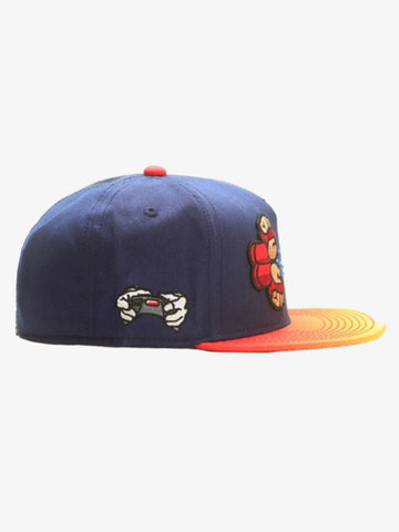 Casquette de baseball à blocs de couleur brodée graphique
