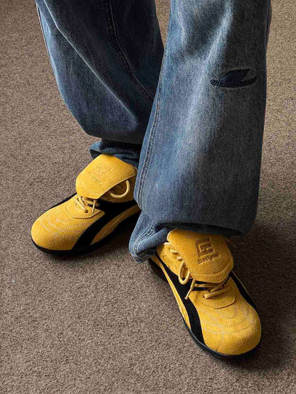 Stylish Yellow Casual Sneakers for Everyday Wear - Comfortable and Versatile Design 