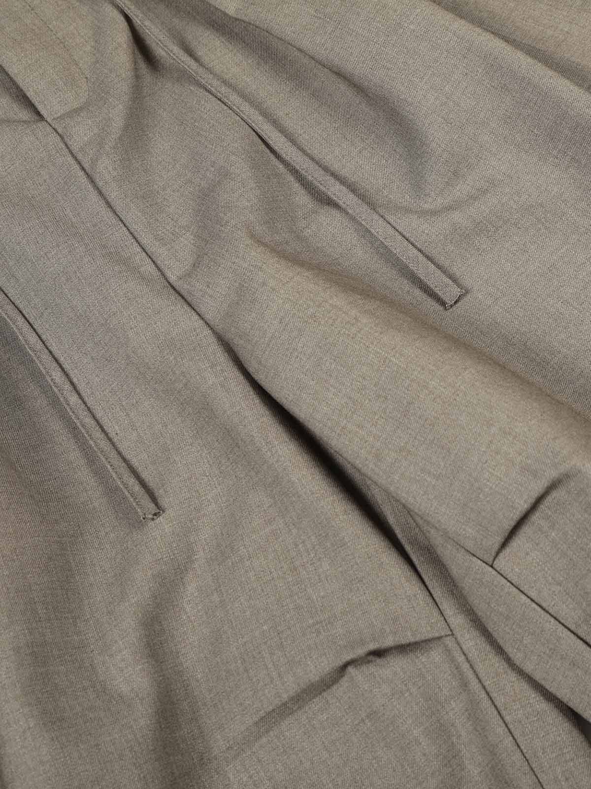 Pleated Drawstring Scimitar Track Pants 