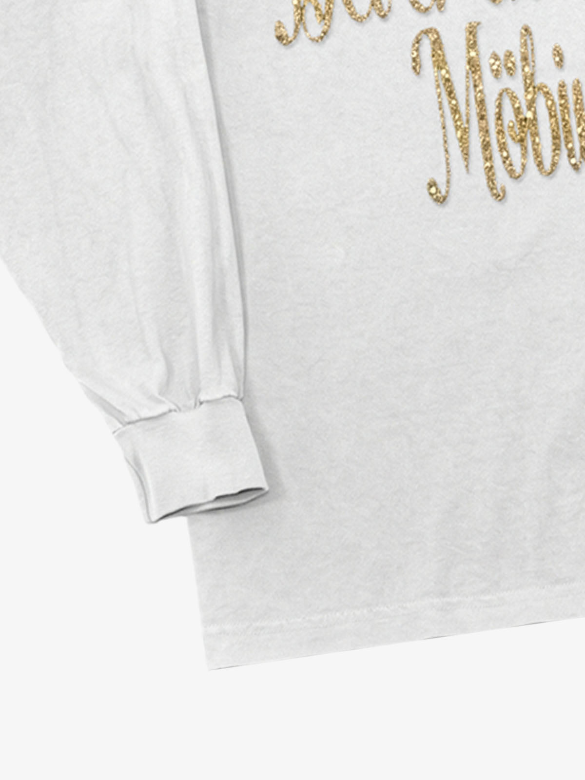 Glitter Letter Graphic Long Sleeve Tee