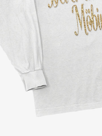 Glitter Letter Graphic Long Sleeve Tee