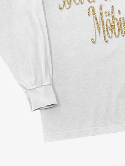 Glitter Letter Graphic Long Sleeve Tee