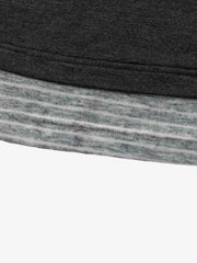 Necklace Pattern Striped Cowl Neck Long Sleeve Tee