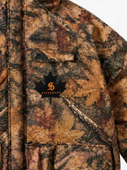 Maple Leaf 3D Graphic Windbreaker Coat