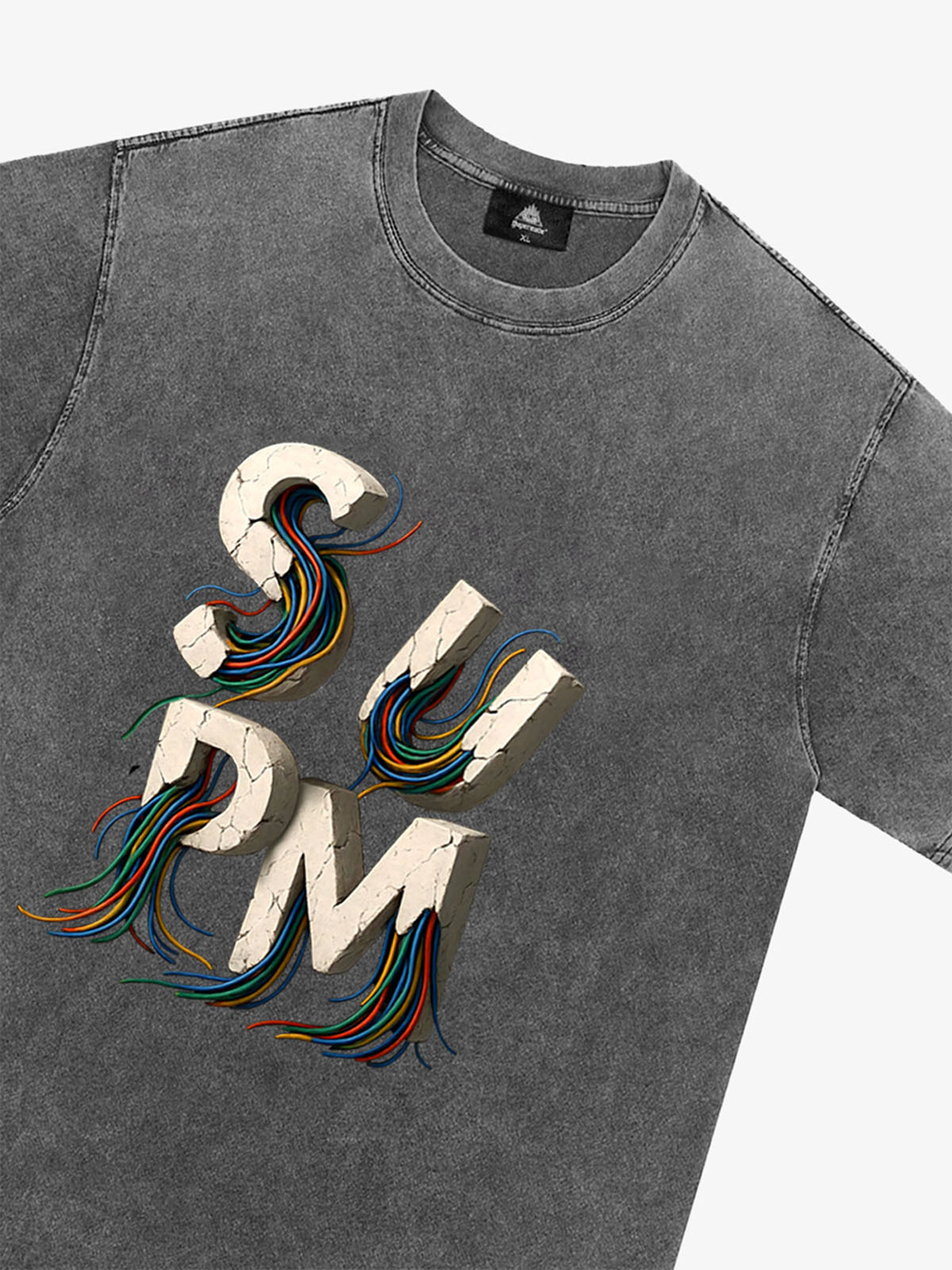 supm cable graphic T-shirt 