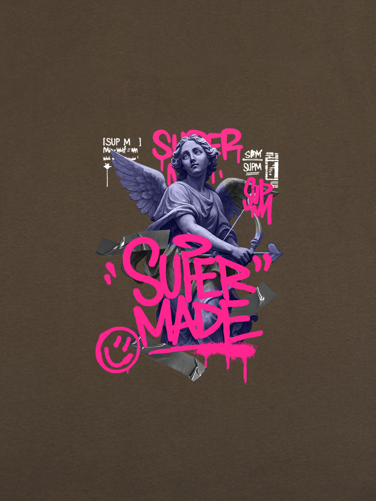 Street Lucky Angel graphic design T-shirt 